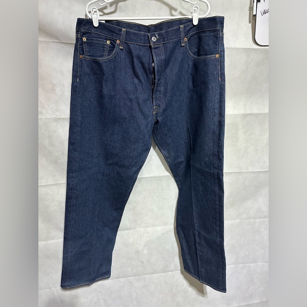 Vintage Levi's 501 XX Jeans Men’s 42 W X 32 L Dark Wash Retro Button Fly NWOT